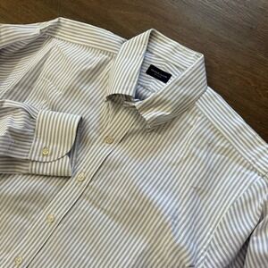 Men's Blue Striped Dress Shirt